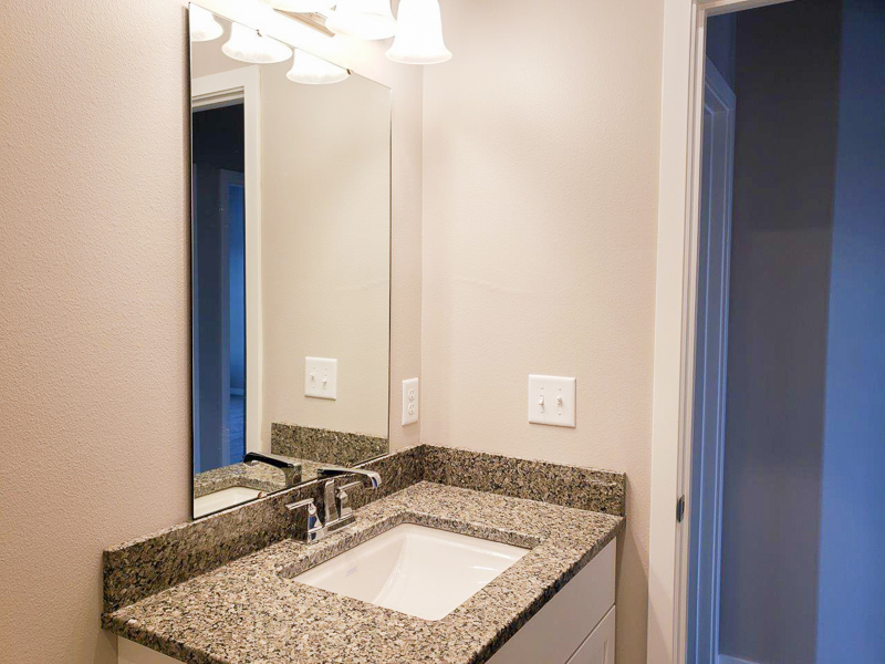 Apex Construction Iowa City IA New Home 110 Cherry Lane Riverside Iowa bathrrom sink