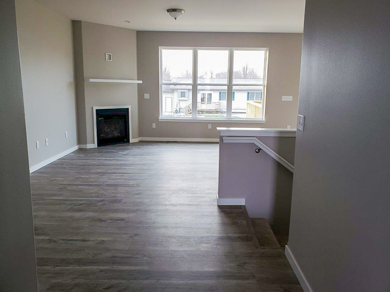 Apex Construction Iowa City IA New Home 110 Cherry Lane Riverside Iowa living room