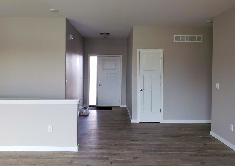 Apex Construction Iowa City IA New Home 110 Cherry Lane Riverside Iowa entryway