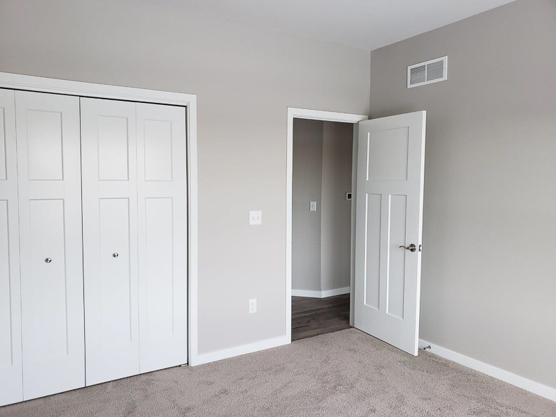 Apex Construction Iowa City IA New Home 110 Cherry Lane Riverside Iowa bedroom closet